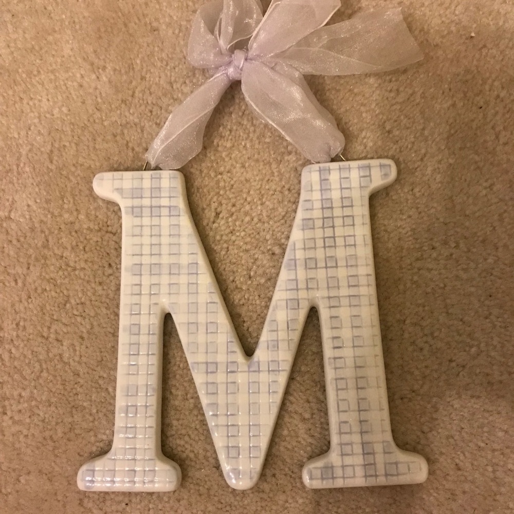 Letter “M” tile wall decor